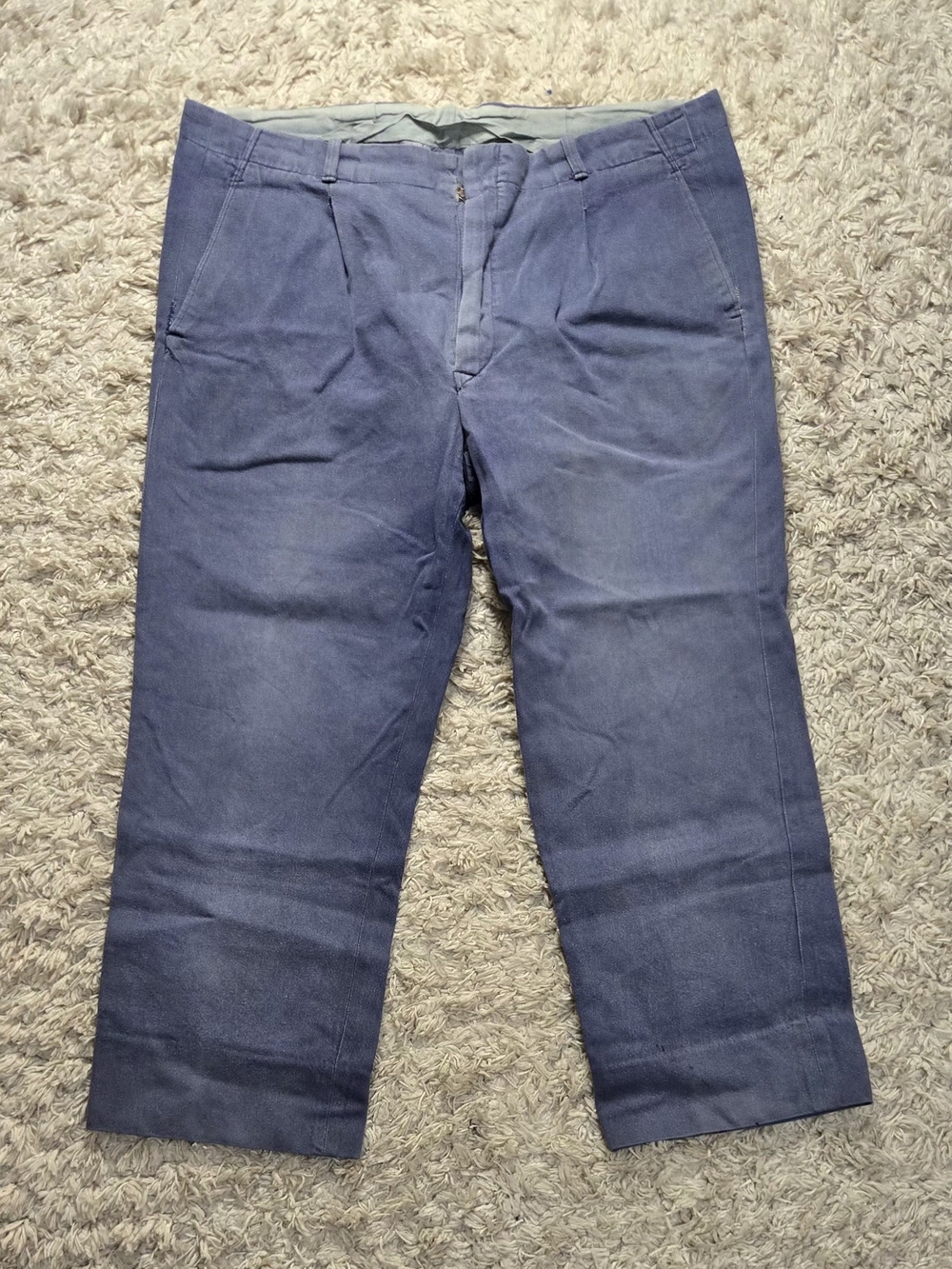 VTG 50s French Elégante Cotton Work Pants 38x32